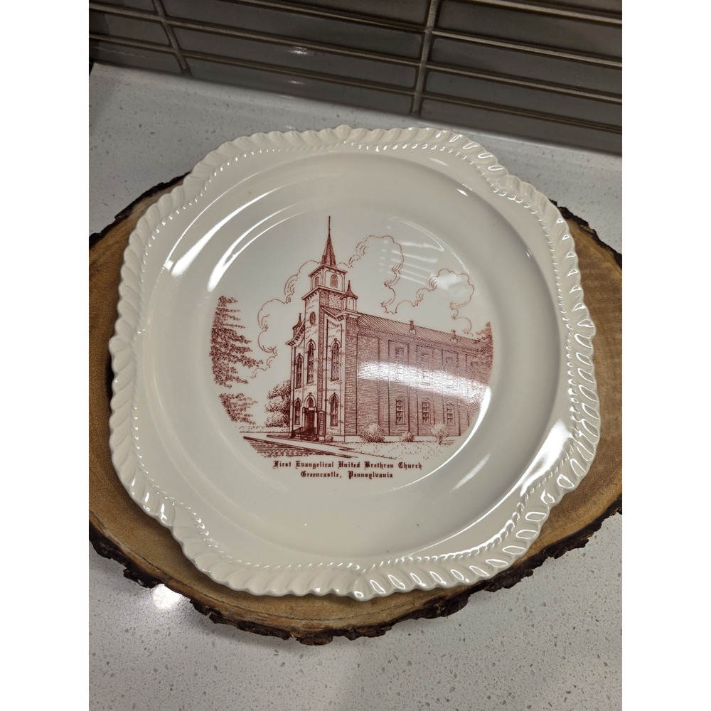 First Evangelical United Brethren Church Greencastle, PA Collectors Plate